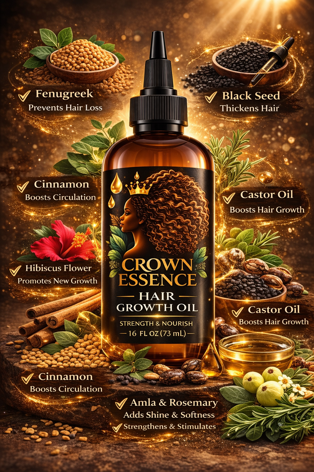 Crown Herbal Infusion Hair Oil Extreme